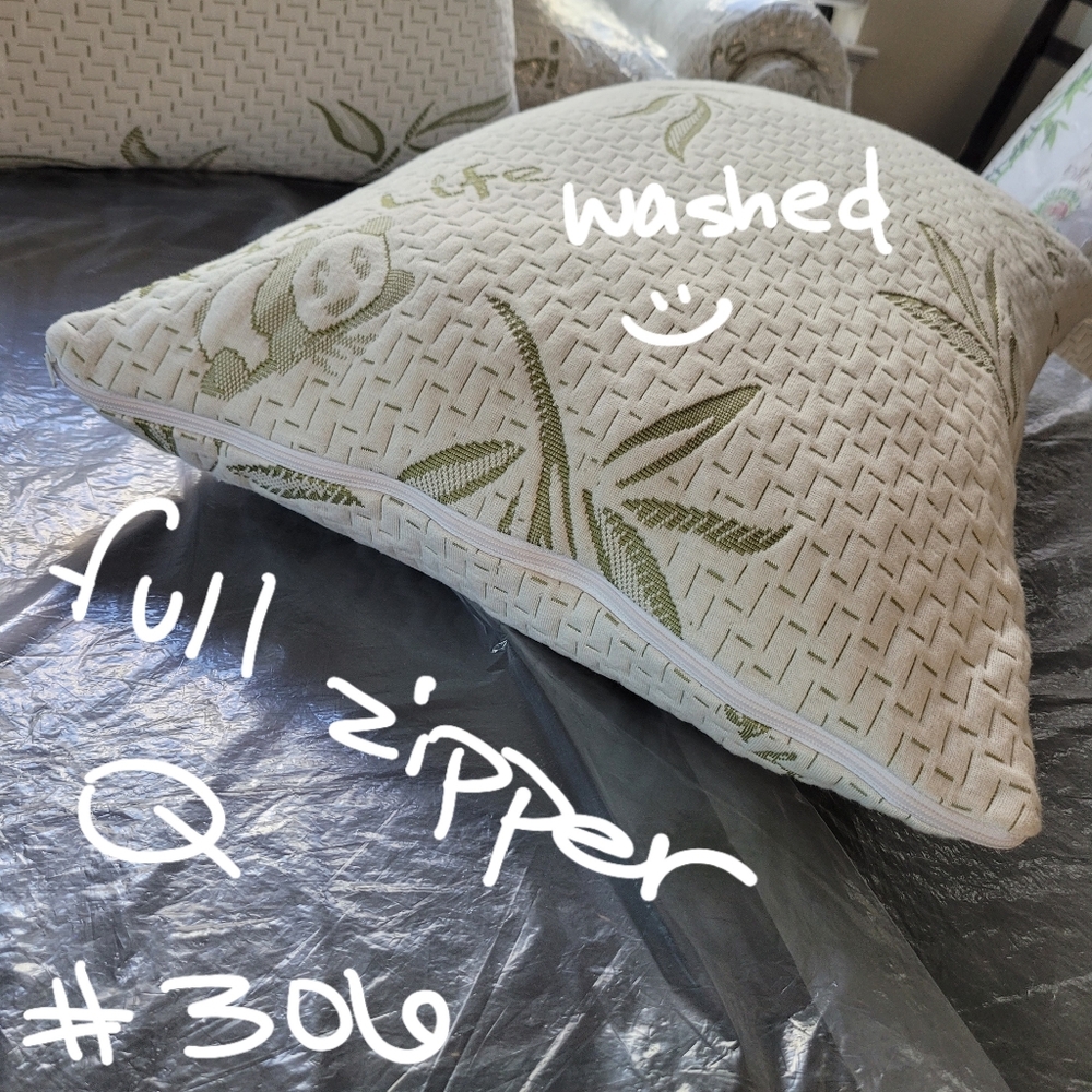 Bamboo #306 Pillow 6" Shredded Memory Foam NWOT flaw Removable Cover Costco - Picture 8 of 16